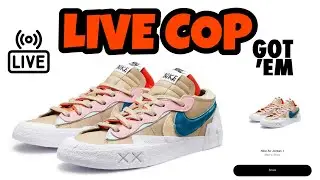 Kaws Sacai Blazer Low : LIVE COP *success* #kaws #livecop #sacai
