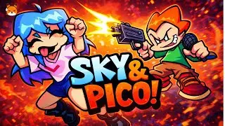 Pico vs SKy . Blammed . FNF. Friday Night Funkin. NEW Sky Update With FNF Remixes!
