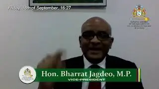 Budget 2020 presentation by Vice President, Hon. Dr.Bharrat Jagdeo.