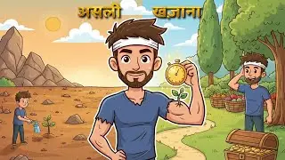 असली खज़ाना | The Real Treasure | Moral Story | Hindi Stories. #cartoon  @AryanKumar-b8g