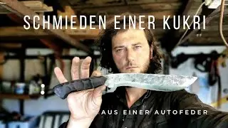 Ich schmiede eine KUKRI aus einer Autofeder!