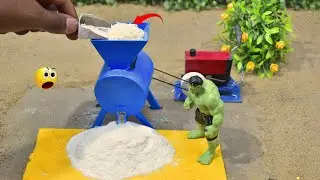 DIY Tractor Rice Powder Processing Machine Science Project @Sonucreator06