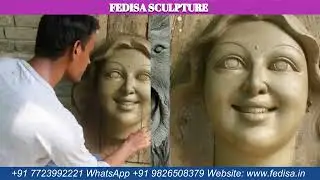 Architectural Sculpture Abstract Human Figure Sculpture Gayatri Mata Statue