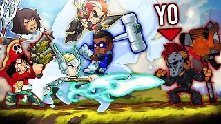 🔴JUGANDO CON SUSCRIPTOREESS  | !discord !donar !sala - Brawlhalla