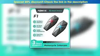 Best ASMAX F1 Mesh Motorcycle Intercom AI Voice HD 45mm Speakers 1350mAh Battery Pro-Level Helmet C