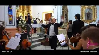Por Ti Volare Andrea Bocelli Parroquia San Fco Javier Bodas San javier Boda Wedding Musical Mastia