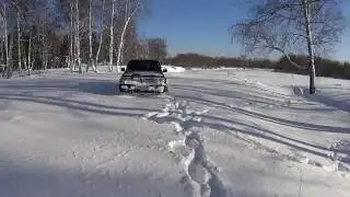 Land Cruiser 100 VX по снежной целине