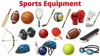20 बच्चों के लिए 20 खेल समानों का नाम | Learn Sports Objects in English and Hindi
