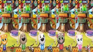 Tom Gold Run.Ginger vs Benn vs Hank vs Tom vs Angela Gameplay Android#18