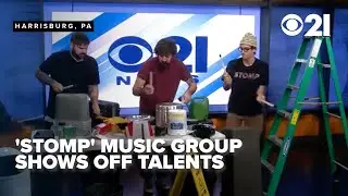 'STOMP' music group previews talents on CBS 21 set