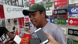 Treinador Klubu Atletico Ultramar ho Treinador Emmanuel FC Kolia ba Media depois Jogu