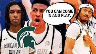 Michigan State Commit Carlos Medlock Says He's Recruiting Teammates Ethan Taylor And Tristan Reed!