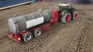 RC tractor with water tank.