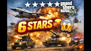 6 STAR WANTED LEVEL 😈 Military Jet Theft & Off-Road Madness | GTA V
