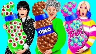 Wednesday vs Grandma Cooking Challenge | Smart Gadgets vs Hacks by DuKoDu Challenge