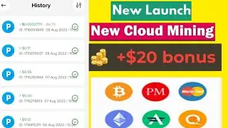 New Launch Bitcoin Mining Website. 20$ Singup Bounce. Free Mining Site .Zero Investment