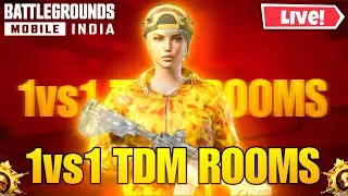 1v1 STREAK MATCH | BGMI LIVE CUSTOM ROOMS | 1v1 TDM ROOMS |#bgmi #live #1v1 #streakmatch #tdmrooms