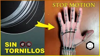 Como hacer Mano Articulada Sin Tornillos para Stop Motion Tamaño Real ~ DIY Wire Armature No Screws