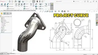SolidWorks Project Curve &ndash; Design Complex Pipe Shapes Easily