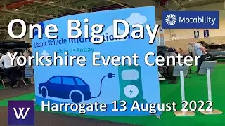 Motability One Big Day Show Harrogate Yorkshire Disabled driver looks at new cars on the scheme