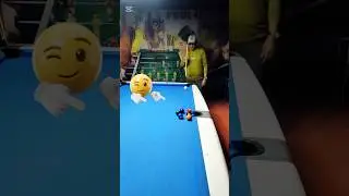 Невероятный удар одной рукой в ​​прыжке #reels #бильярд #8balltrickshot🔥