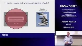 UNSW SPREE 201712-13 IWV07 - Albert Polman - Cathodoluminescence Microscopy
