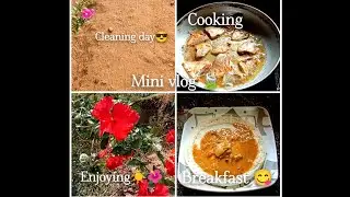 Mini vlog day2🍃😊#minivlog#youtubefeed#trending#shorts#youtubeshorts#cooking#breakfast#flower#nature