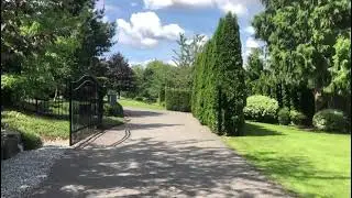 Black Metal Gate with Estate Driveway  AD Construction Private Property Installation