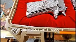 Dueling set engraved Colt 1911 pistols
