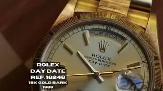 Rolex Day Date Ref. 18248 18k Gold Factory Bark President 1989