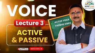 Active & Passive Voice | Lecture 3 | Voice in English Grammar | Hindi Explanation #livestream #live