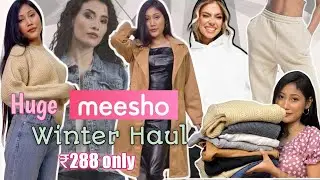 HUGE MEESHO *WINTER WEAR* HAUL🛍Starting At ₹288 | Review | Pretty Pia