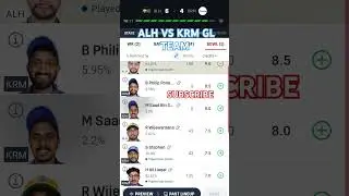 ALH VS KRM GL TEAM #dream11 #dream #dream11prediction #cricket #dream11team