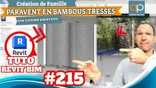 Famille Paramétrique REVIT : Paravent BAMBOUS