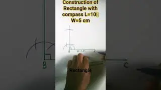 How to draw rectangle with compass#shorts#viralshorts#ytshorts#rb knowledge explore