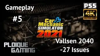 Car Mechanic Simulator #5- Vallsen 2040- 27 Issues on PS5[4K Video]