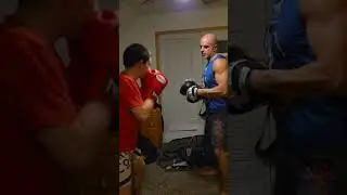Kid Training for MMA fight with his Father #mma #boxing #fighting #workout