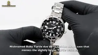 UNBOXING SEIKO PROSPEX AUTOMATIC DIVE BABY TURTLE BLACK DIAL SRPC35J1