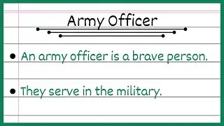 10 Lines on Army Officer | Essay on the Soldier in English | 10 Lines on Soldier