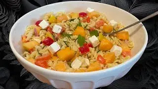 Salade de Pâtes Fraîcheur : Feta, Melon– Recette d'Été Facile !