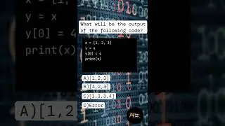 Guess the output & comment right answer #python #coding #shorts