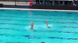 Diplari Grigoria and Fragkou Polyxeni DUET Under 12 AEK GREECE Hungarian Open Artistic Swimming 24'