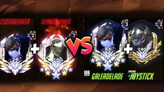 GALE WIDOW + JOYSTICK WINSTON VS GEORGELION69 GENJI + CODEBREAKER WIDOW! [ OVERWATCH TOP 500 ]