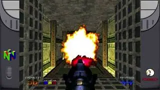 Doom 64 EX - Original Hardware - Bonus Pak (Extra levels on N64) - level 133 - Secondary Engineering