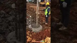 Laying pile cage mold underground : Construction Solution Method
