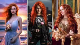 Images of women. Digital artworks of Sofia Goldberg. Metal, romantic, vintage, fashion & life style