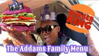 Burger King | The Addams Family Menu #addamsfamily #burgerking #food #foodie #foodreview #fyp