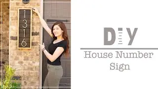 How to make a Number Sign / Como hacer un numero de Casa