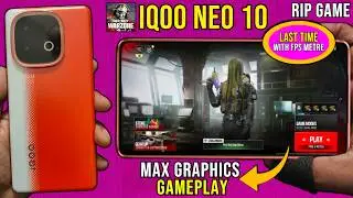 IQOO NEO 10 - WARZONE MOBILE MAX GRAPHICS GAMEPLAY WITH FPS METRE