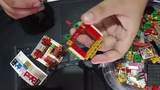Building HOT SPRING HOUSE IDEAS BLOCKS LOZ minifigure #lego #legoasmr #dc #loz #fy #fyp #fypシ - 7